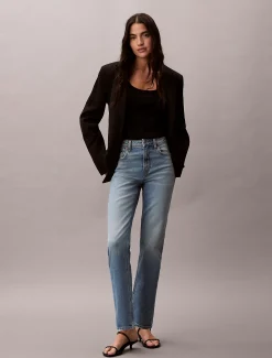 High Rise Straight Jeans