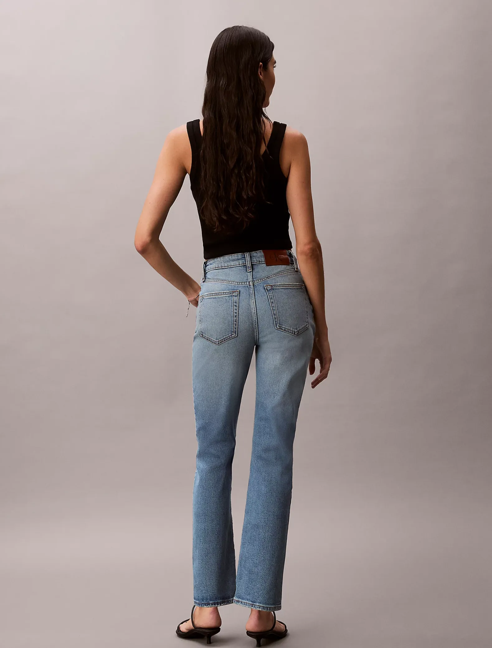 High Rise Straight Jeans