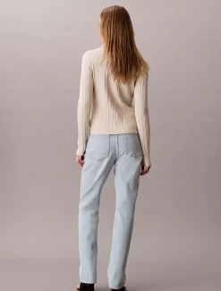 High Rise Straight Jeans