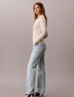 High Rise Straight Jeans