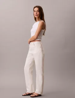 High Rise Straight Jeans