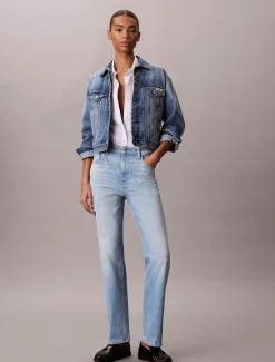 High Rise Straight Jeans