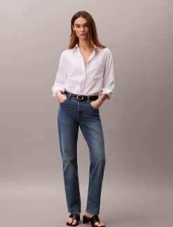High Rise Straight Jeans