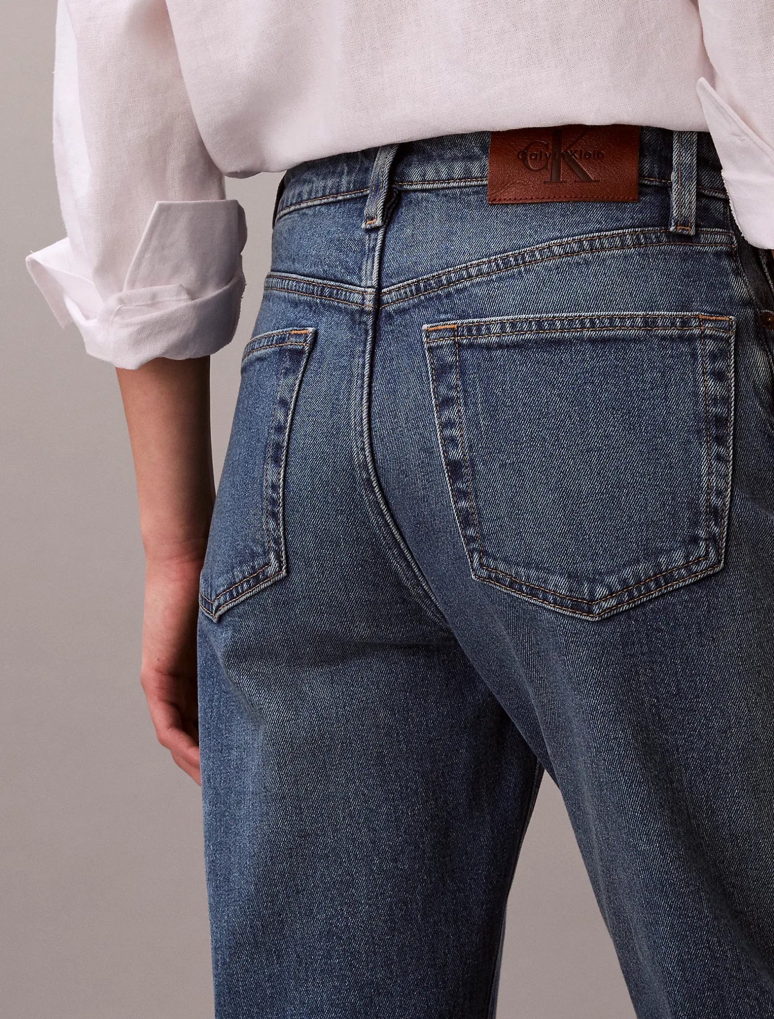 High Rise Straight Jeans