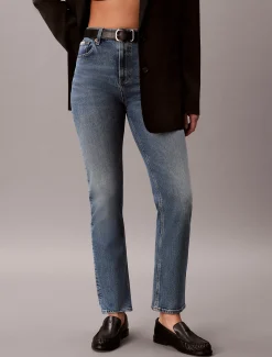 High Rise Straight Jeans