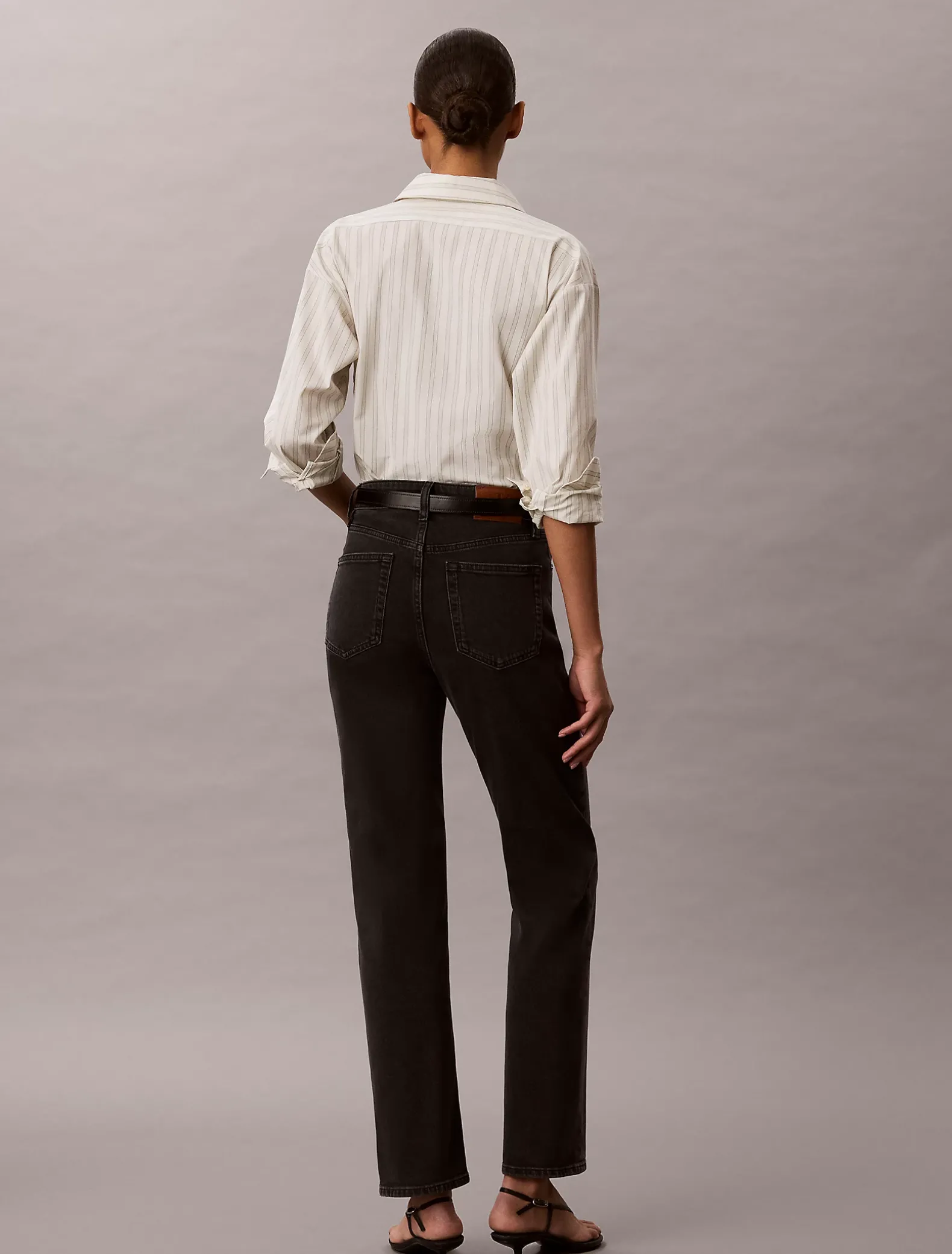 High Rise Straight Jeans