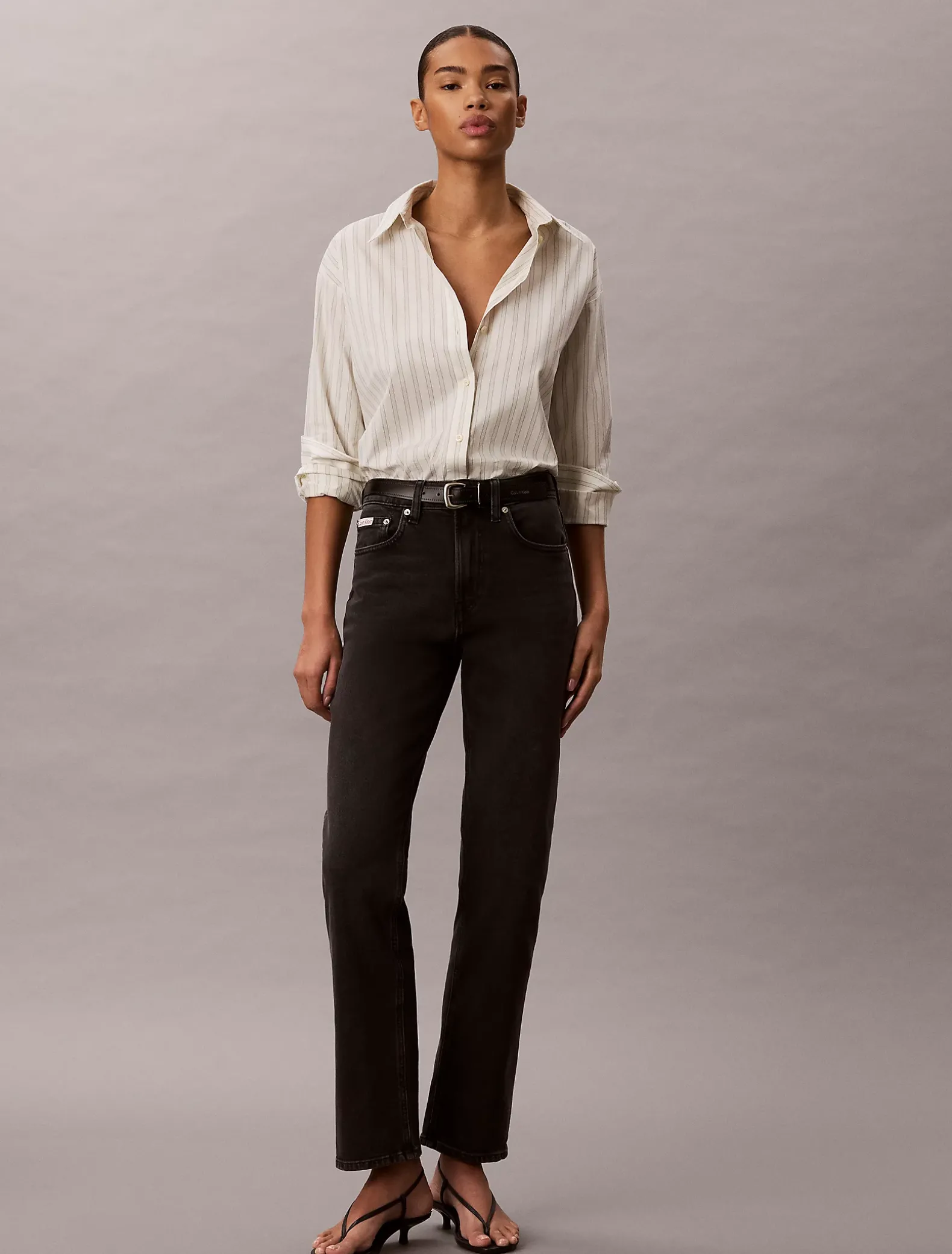 High Rise Straight Jeans