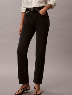 High Rise Straight Jeans