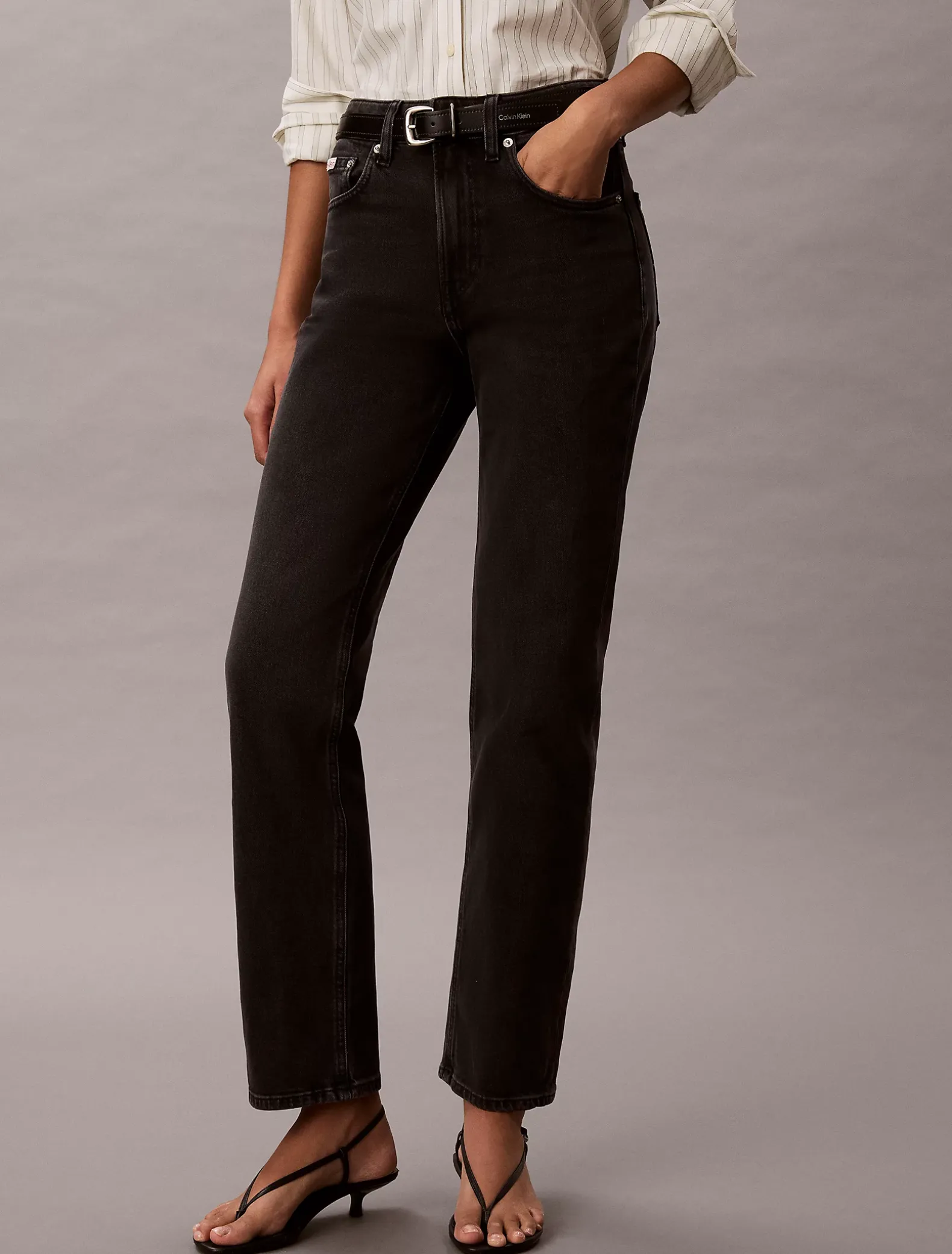High Rise Straight Jeans