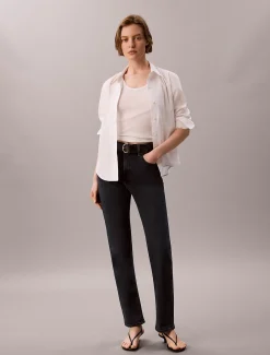 High Rise Straight Jeans