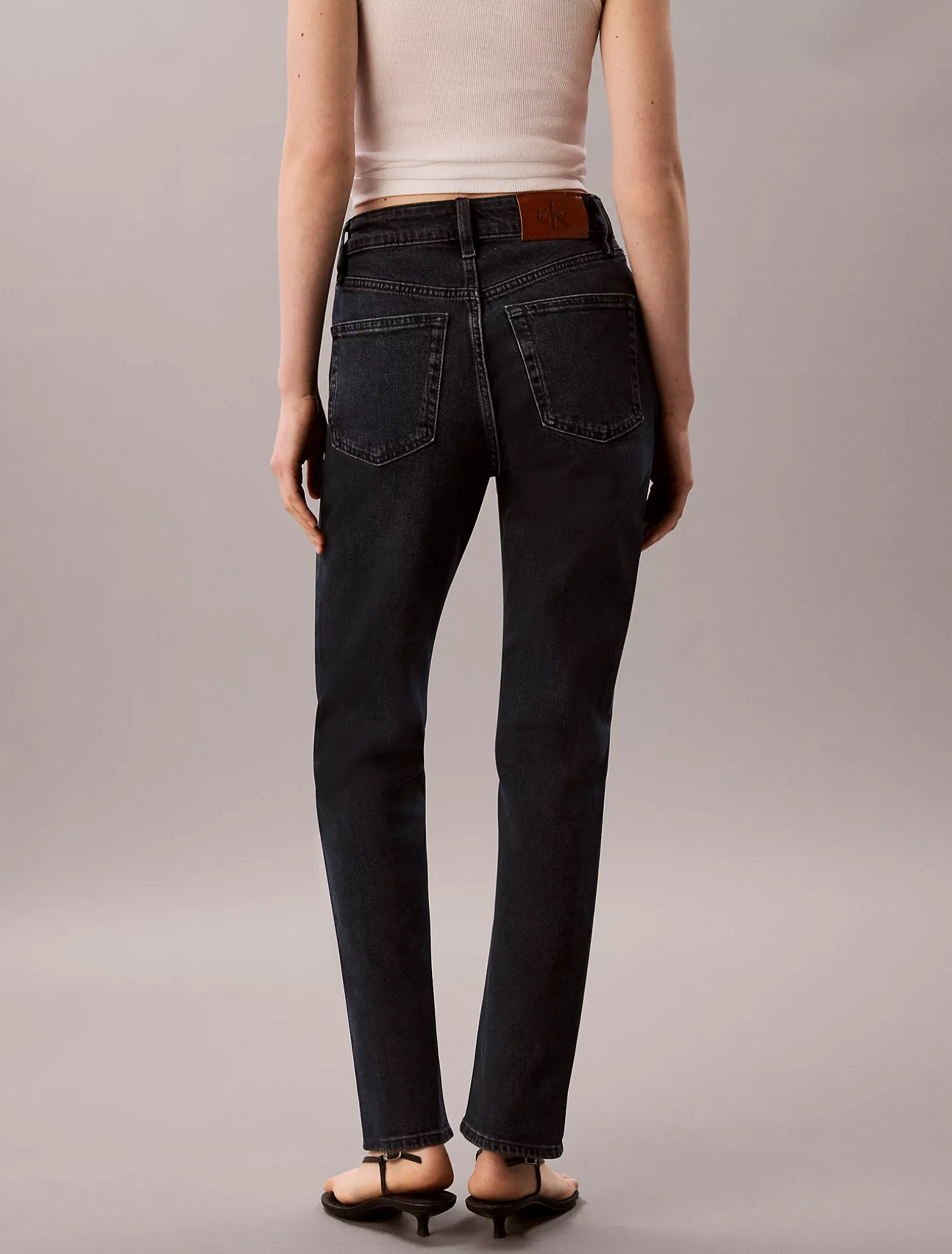 High Rise Straight Jeans