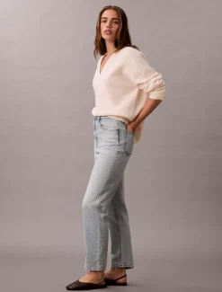 High Rise Tapered Jeans