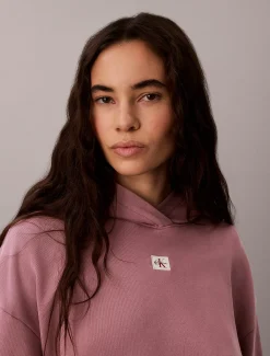 Hoodie van badstofkatoen met embleem
