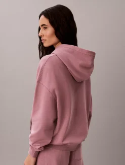Hoodie van badstofkatoen met embleem