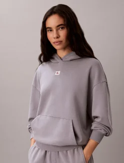 Hoodie van badstofkatoen met embleem