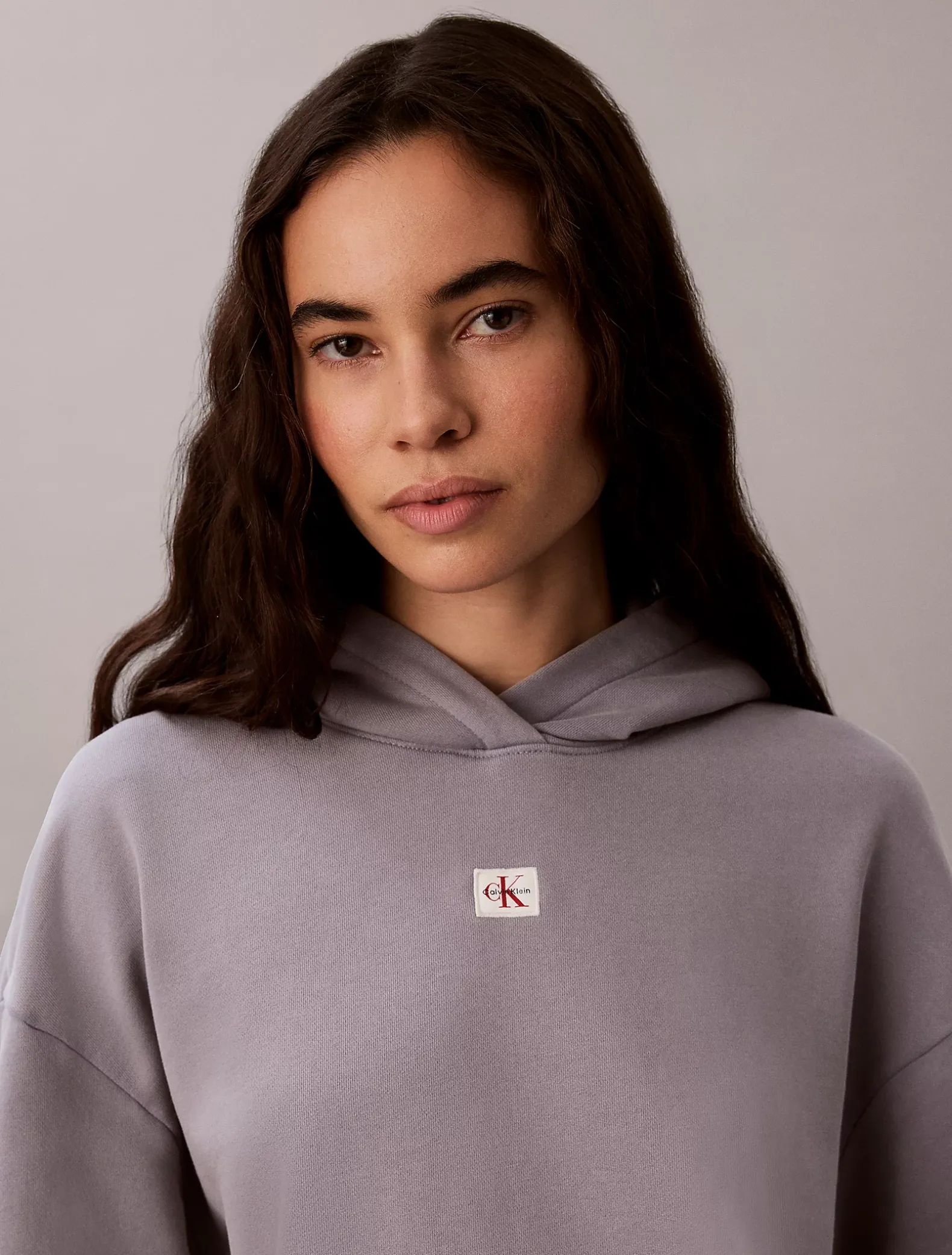 Hoodie van badstofkatoen met embleem