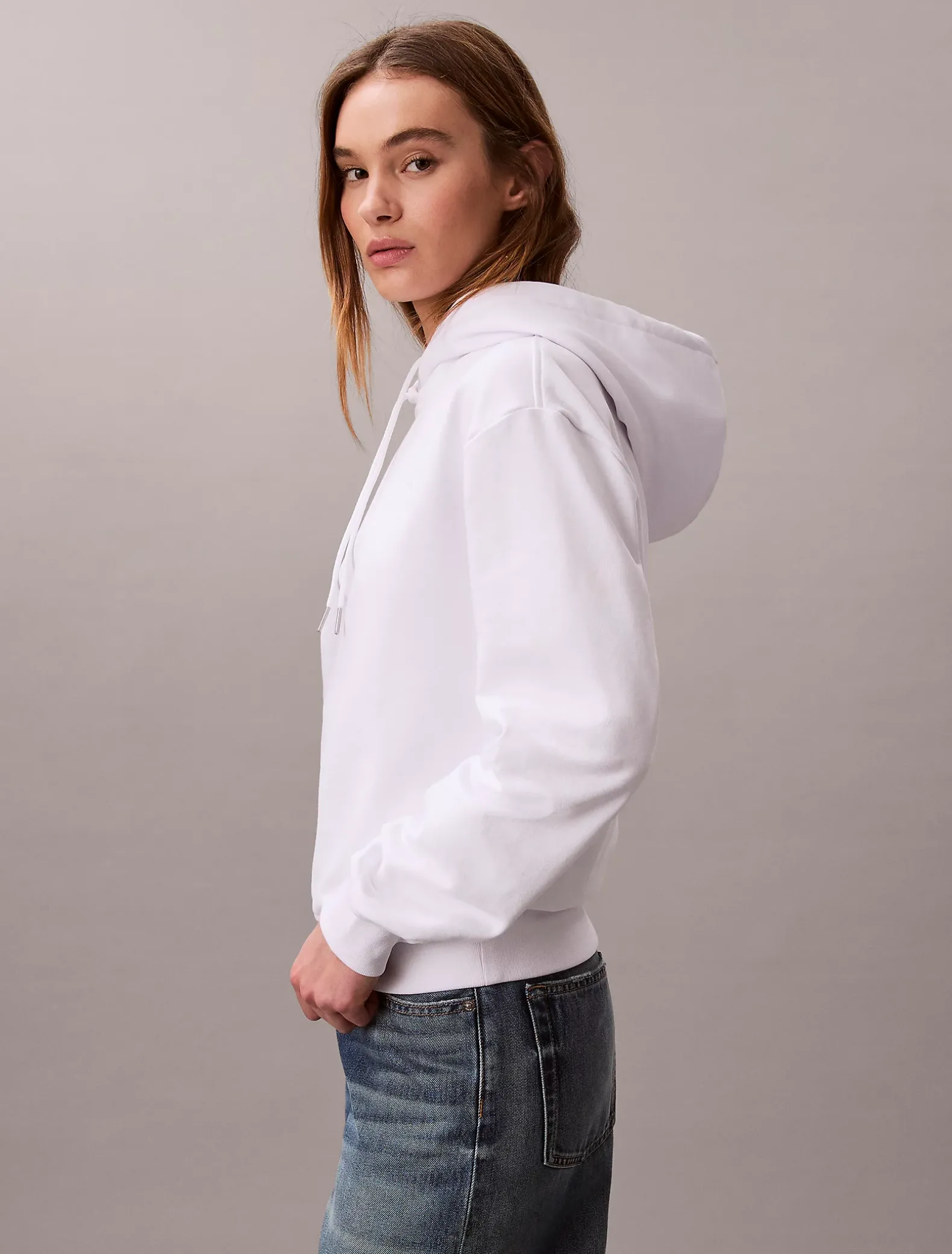 Hoodie van badstofkatoen met monogram