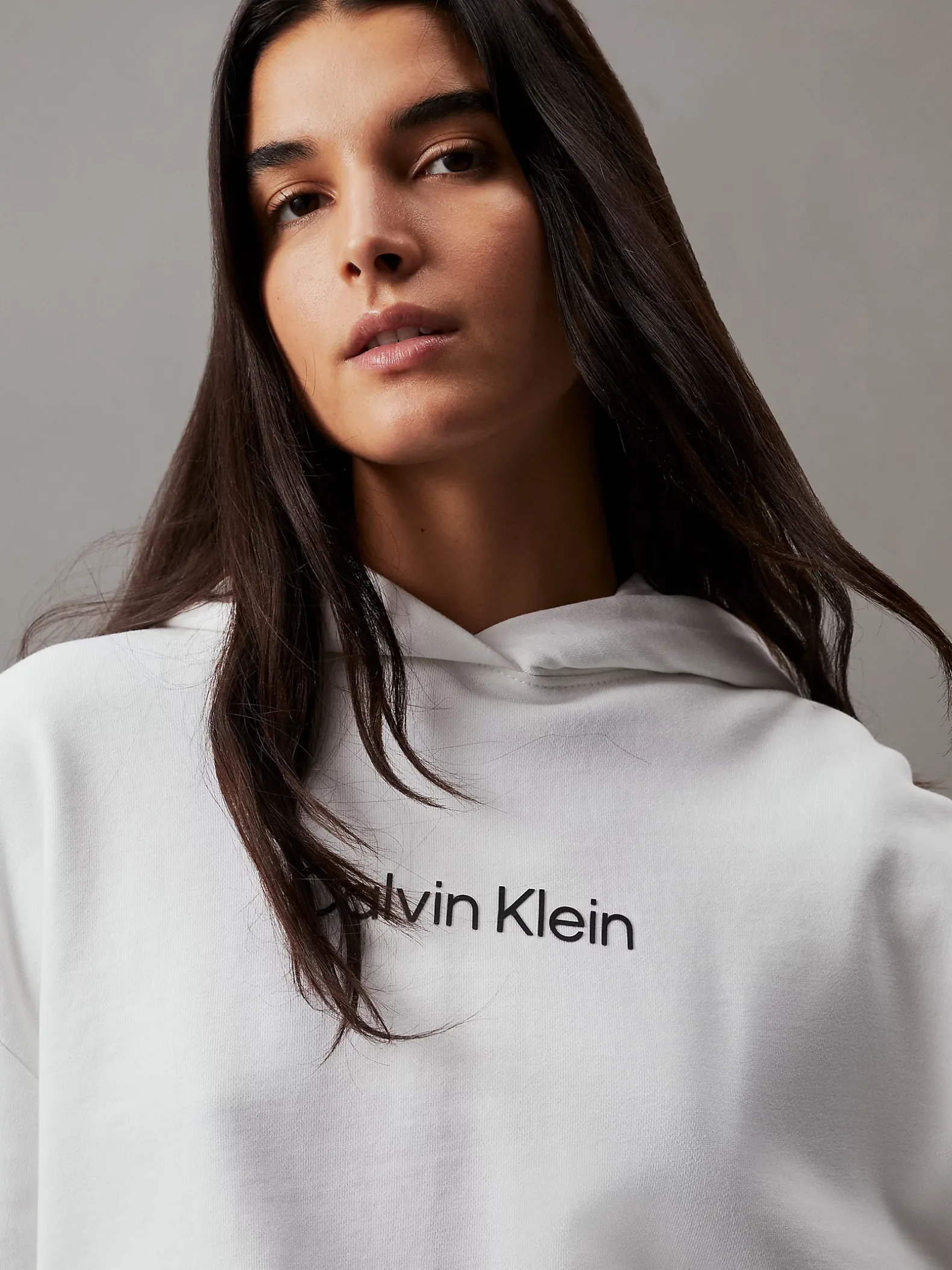 Hoodie van badstofkatoen met logo