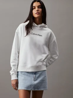 Hoodie van badstofkatoen met logo