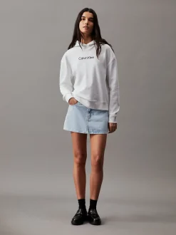Hoodie van badstofkatoen met logo
