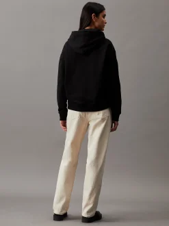 Hoodie van badstofkatoen met logo