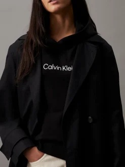 Hoodie van badstofkatoen met logo
