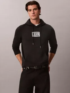 Hoodie van badstofkatoen met logo