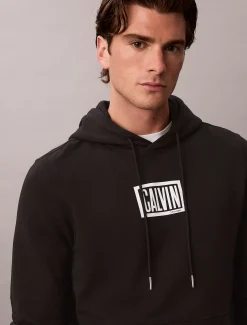 Hoodie van badstofkatoen met logo