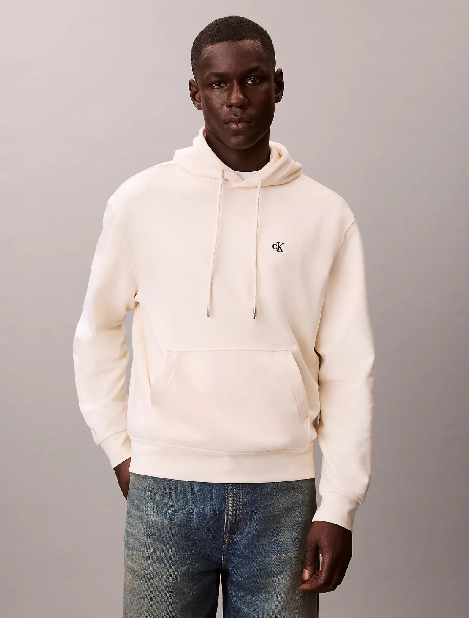 Hoodie van badstofkatoen met monogram