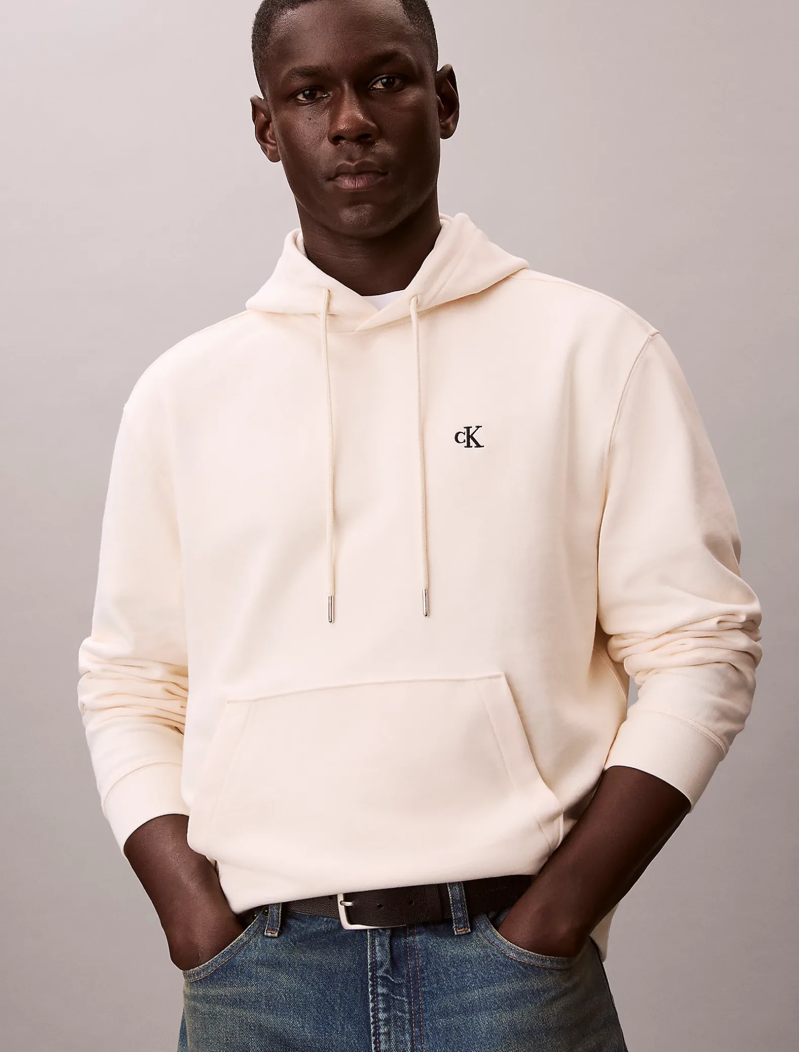 Hoodie van badstofkatoen met monogram