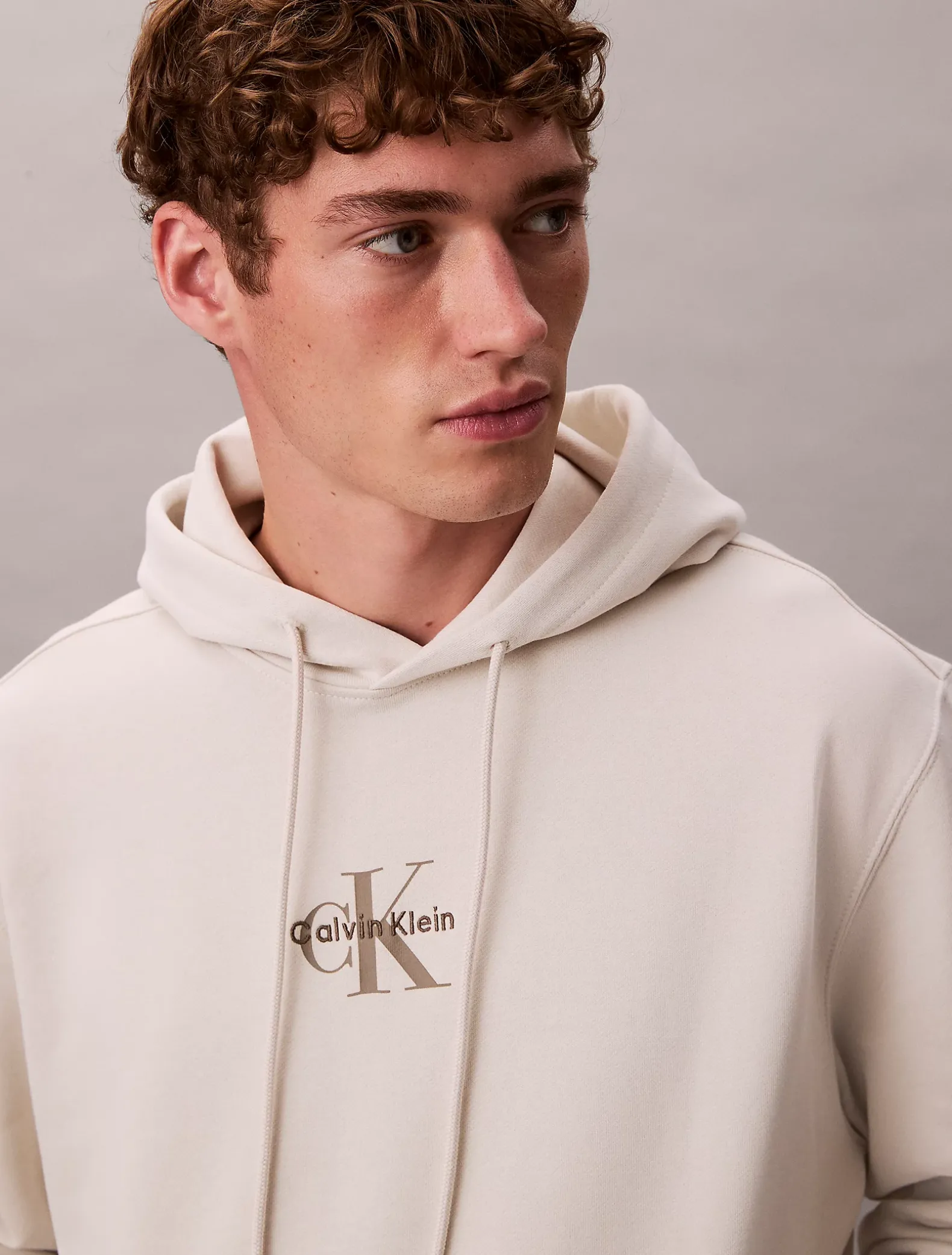 Hoodie van badstofkatoen met monogram