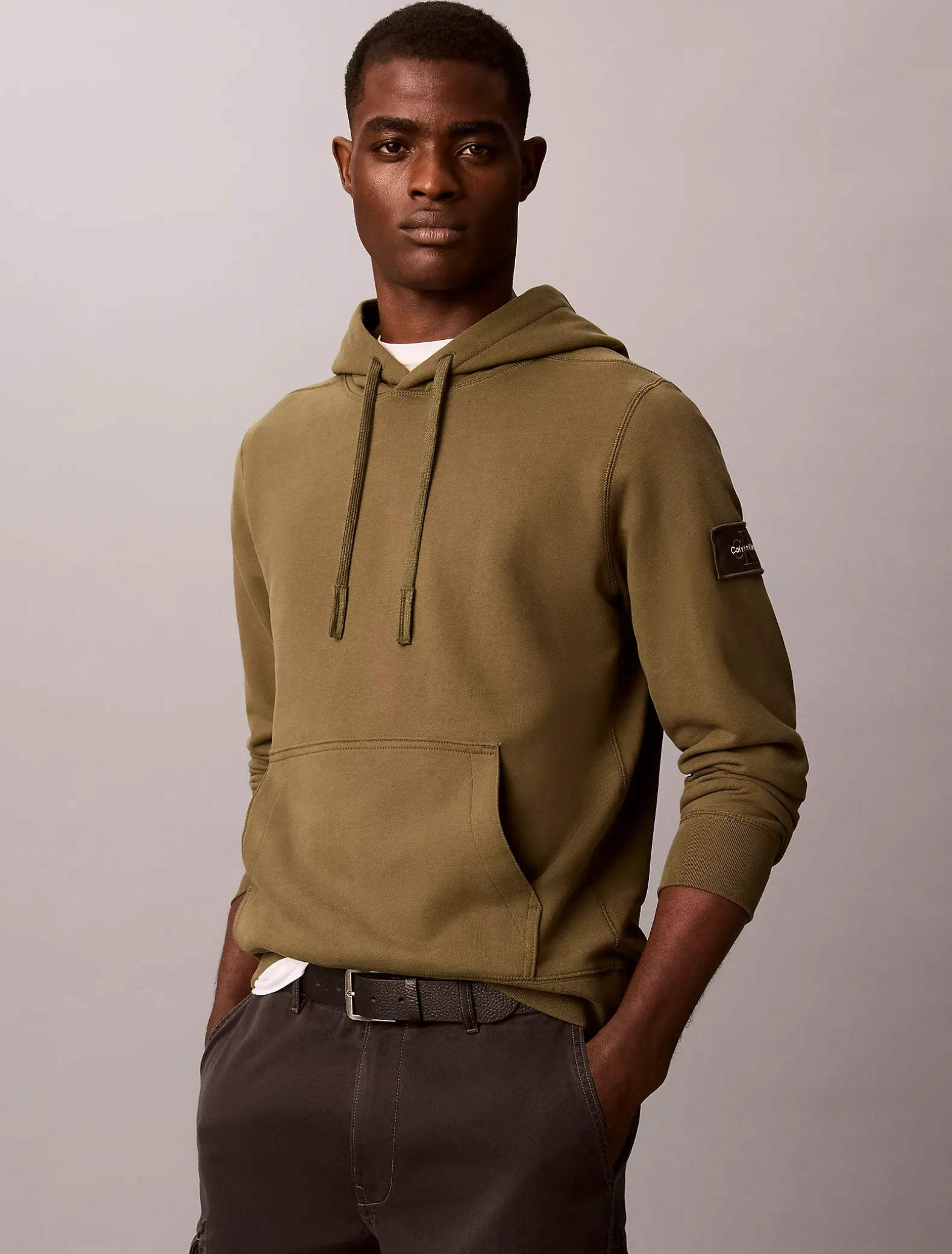 Hoodie van badstofkatoen met embleem