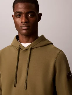 Hoodie van badstofkatoen met embleem