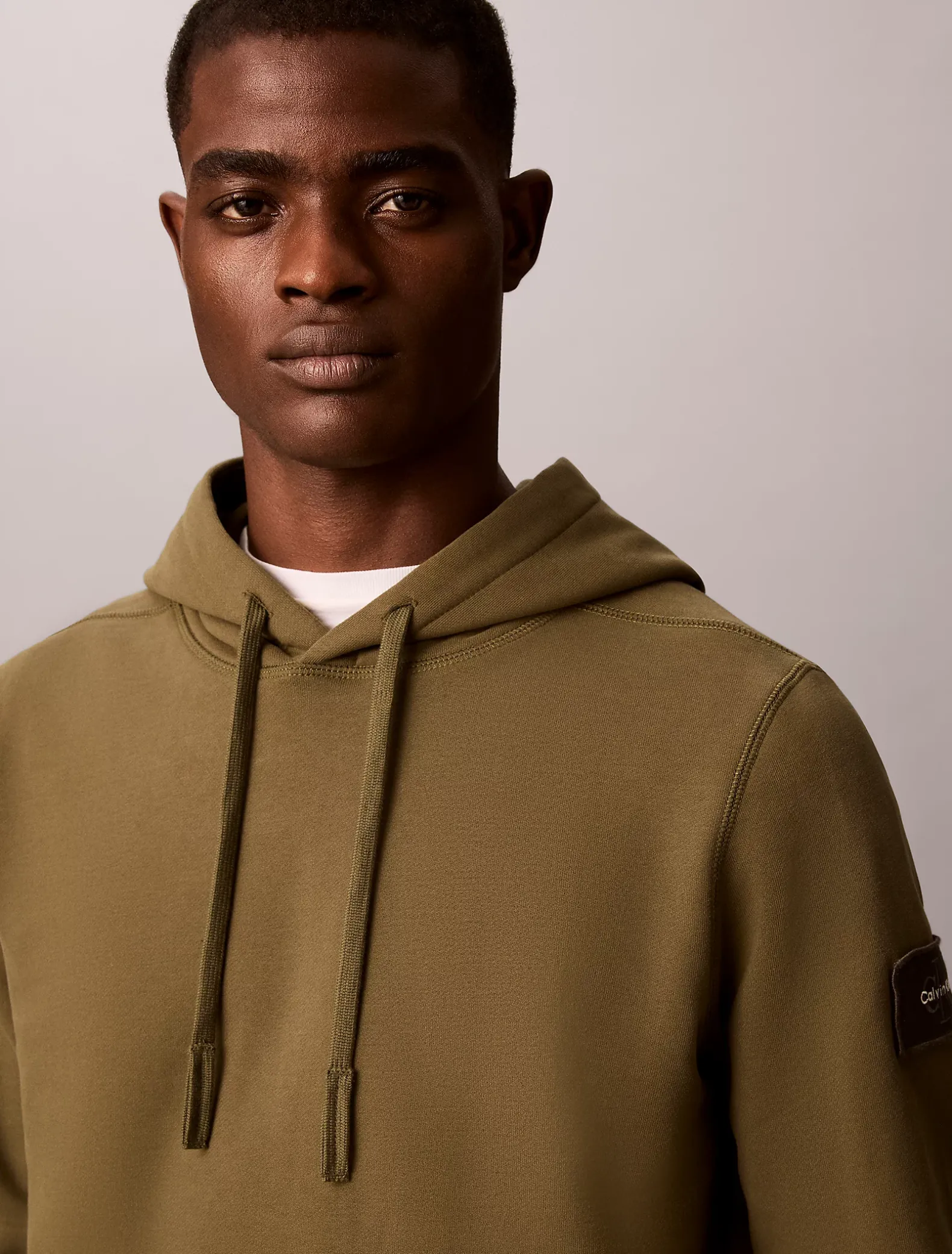Hoodie van badstofkatoen met embleem