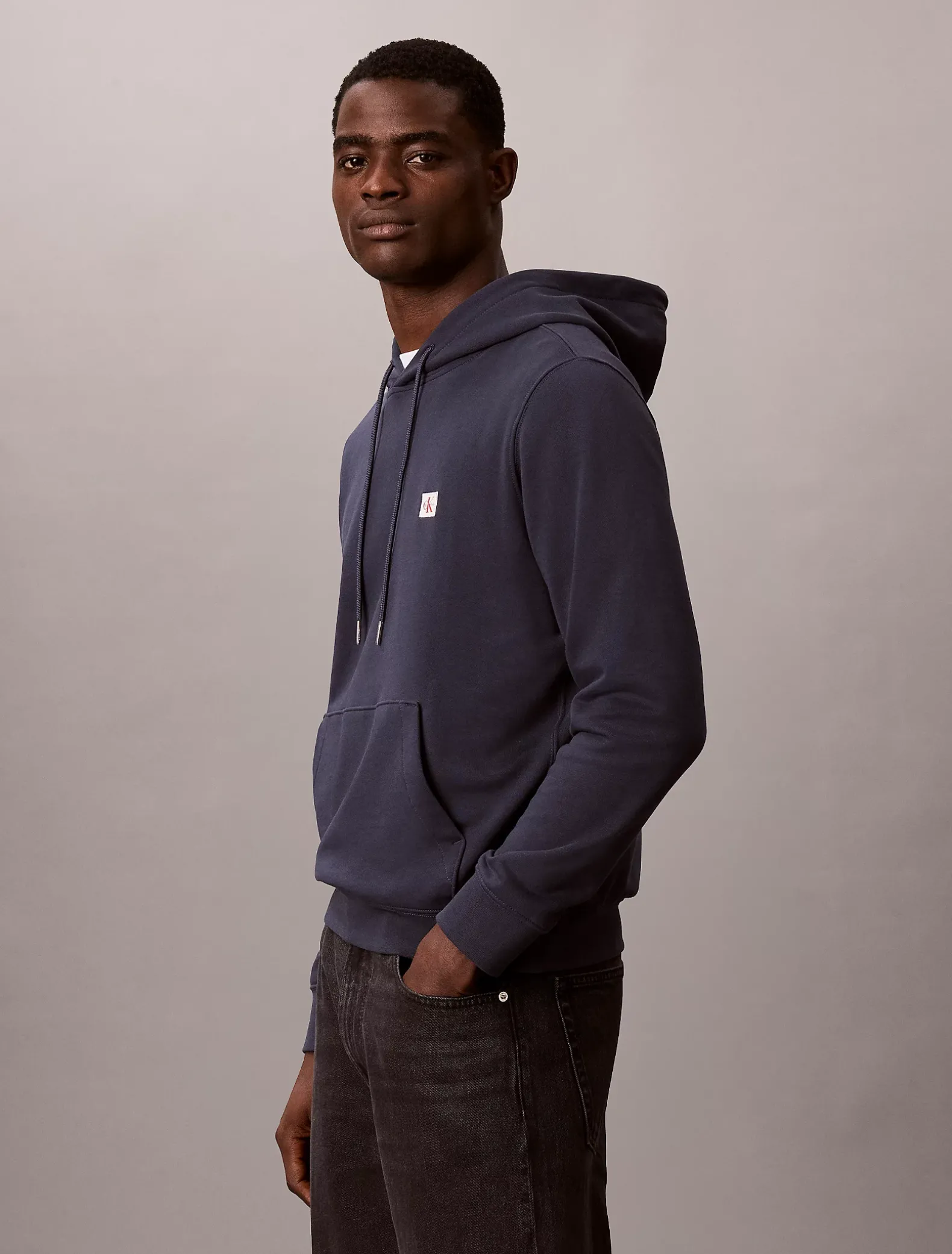 Hoodie van badstofkatoen met embleem