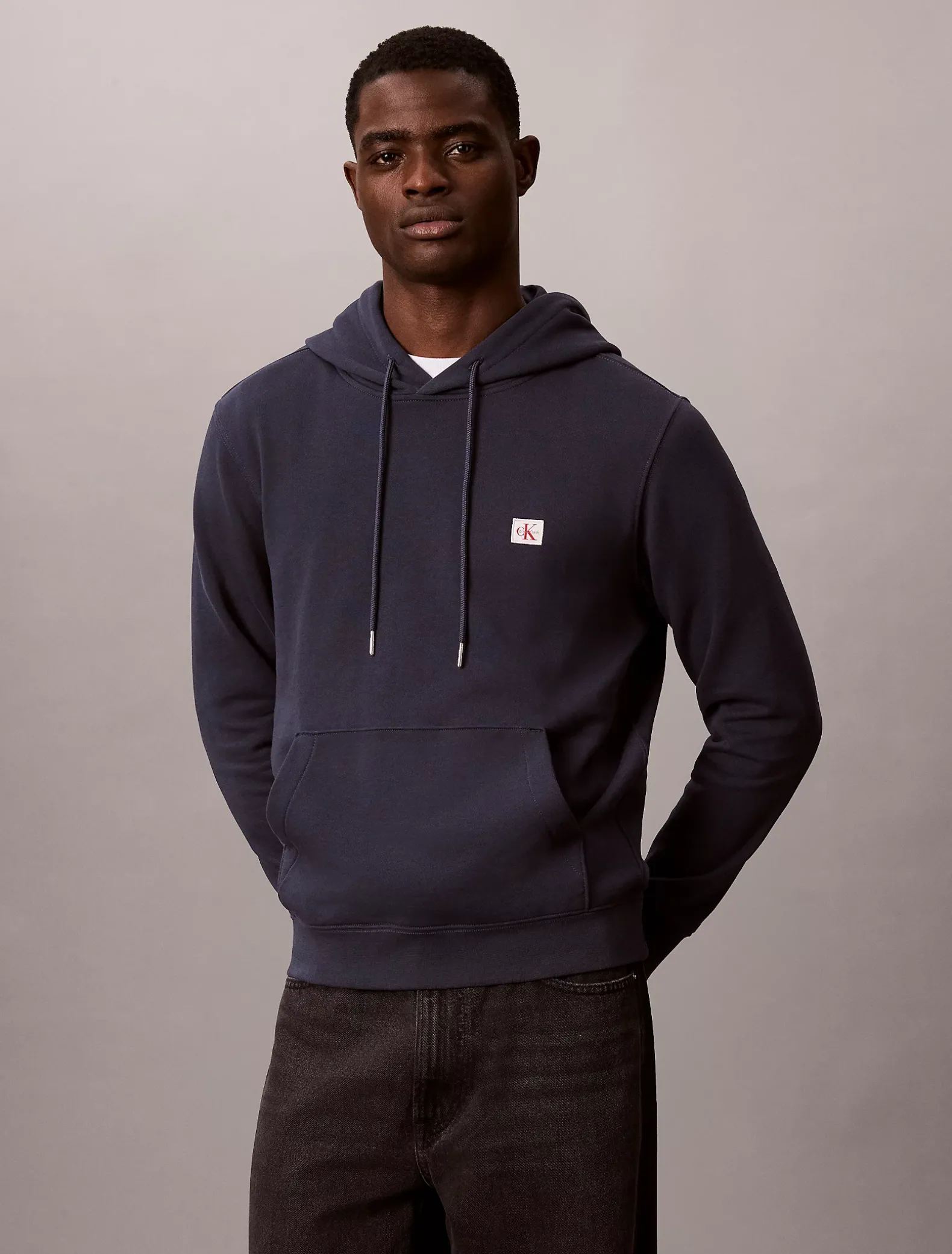Hoodie van badstofkatoen met embleem