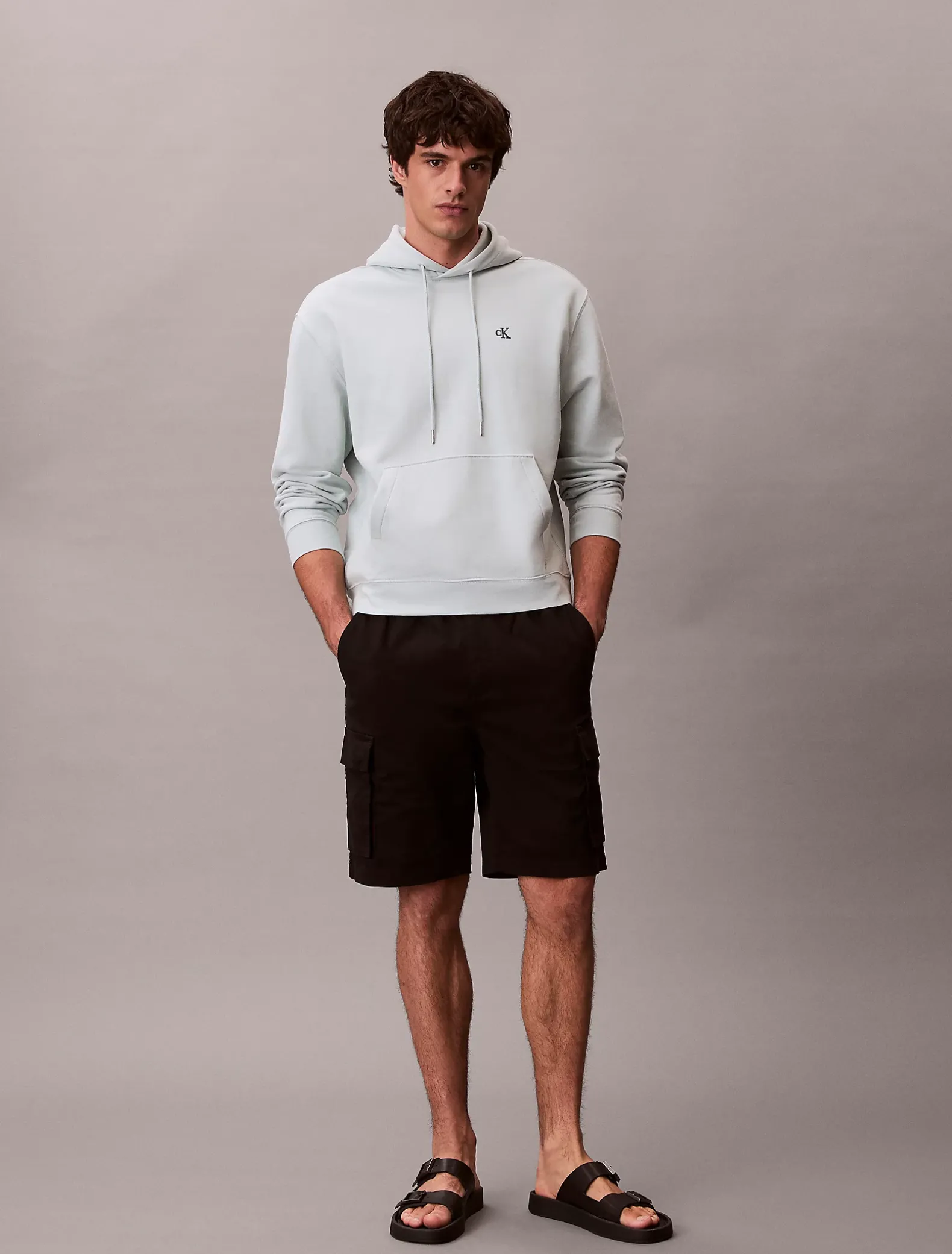 Hoodie van badstofkatoen met monogram