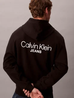 Hoodie van badstofkatoen met logo