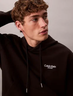 Hoodie van badstofkatoen met logo