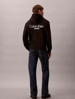 Hoodie van badstofkatoen met logo
