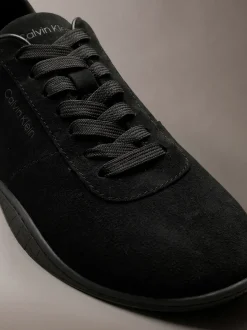 Hybride ballerinaschoenen van suède