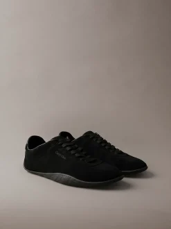 Hybride ballerinaschoenen van suède