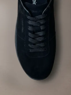 Hybride ballerinaschoenen van suède