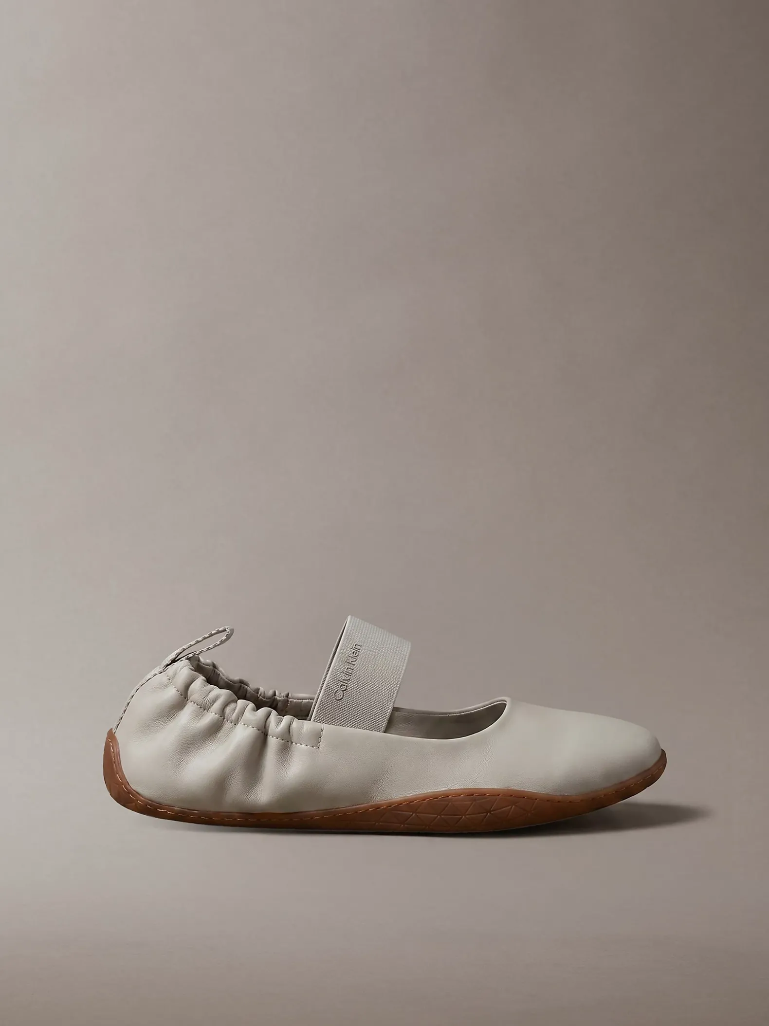 Hybride leren balletsneakers