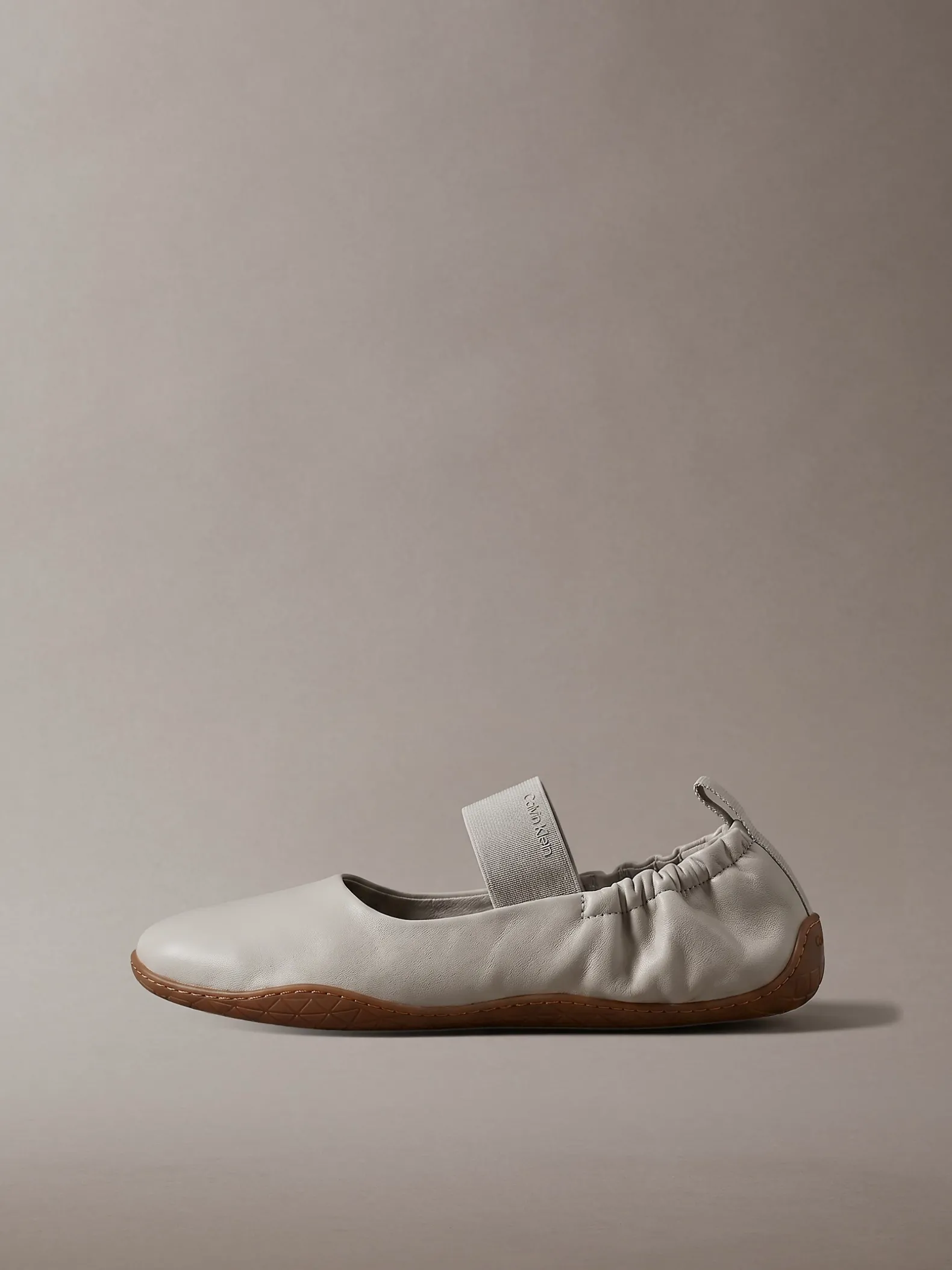 Hybride leren balletsneakers