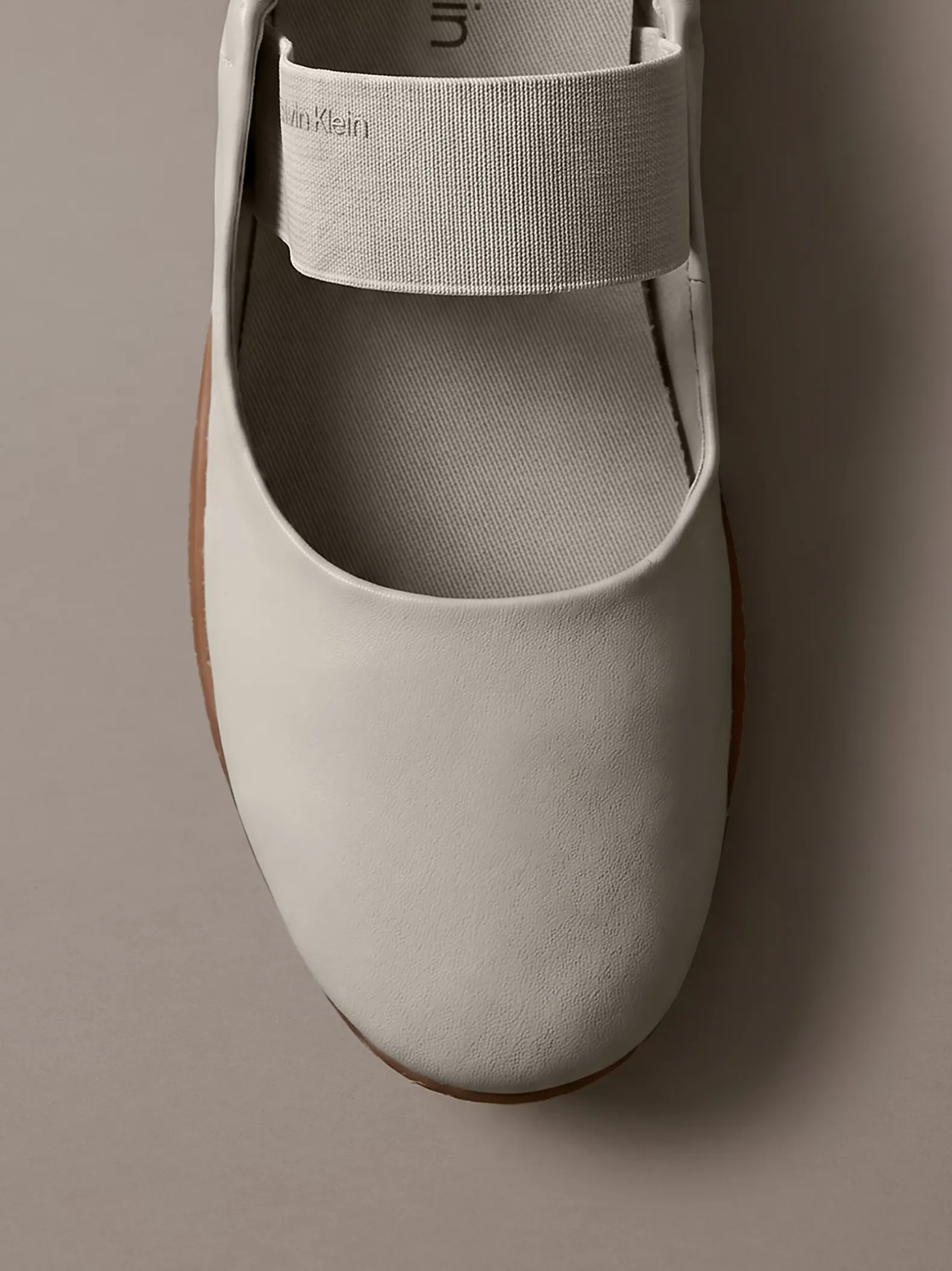 Hybride leren balletsneakers