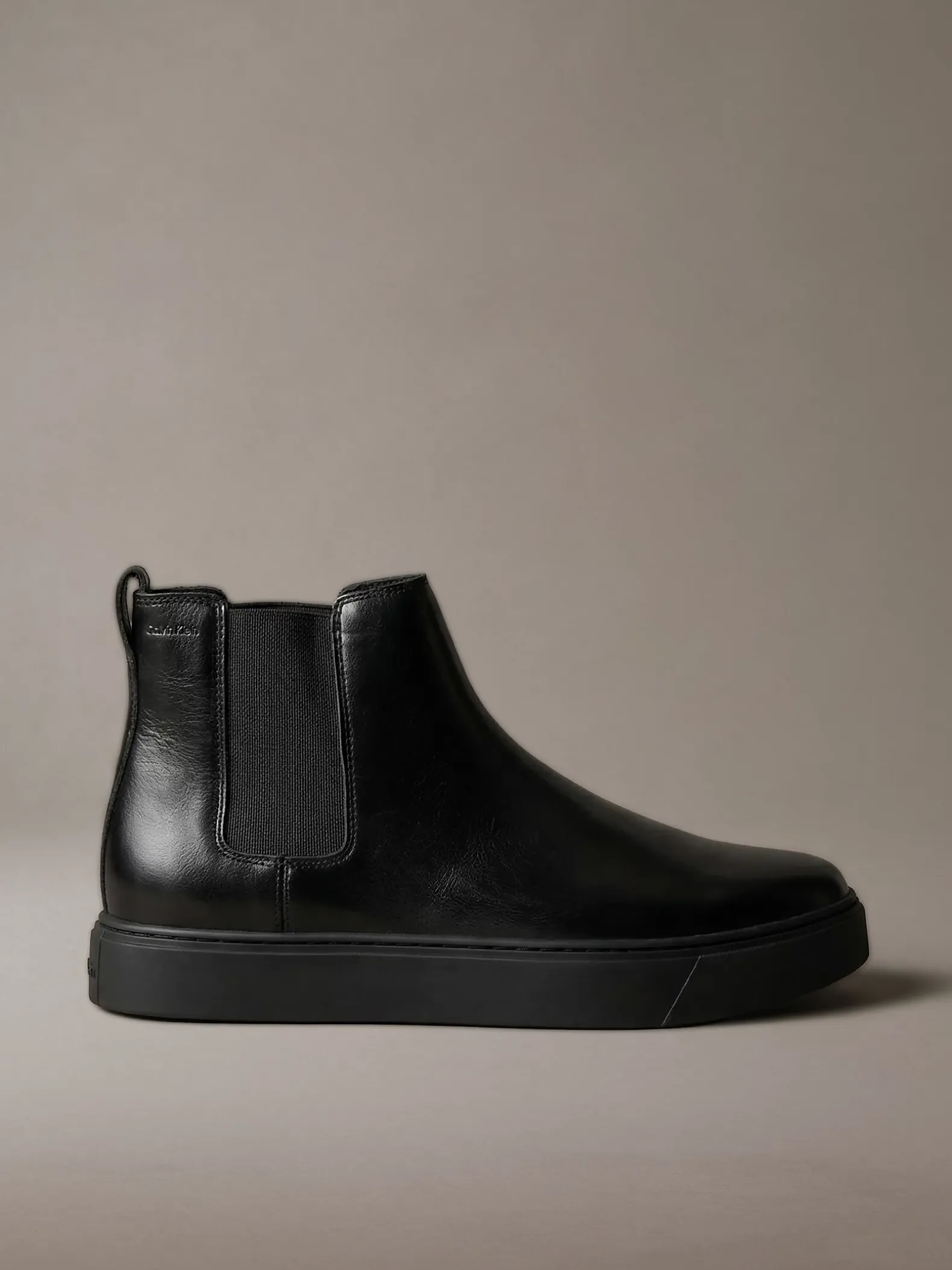 Hybride leren Chelsea-laarzen met cupsole