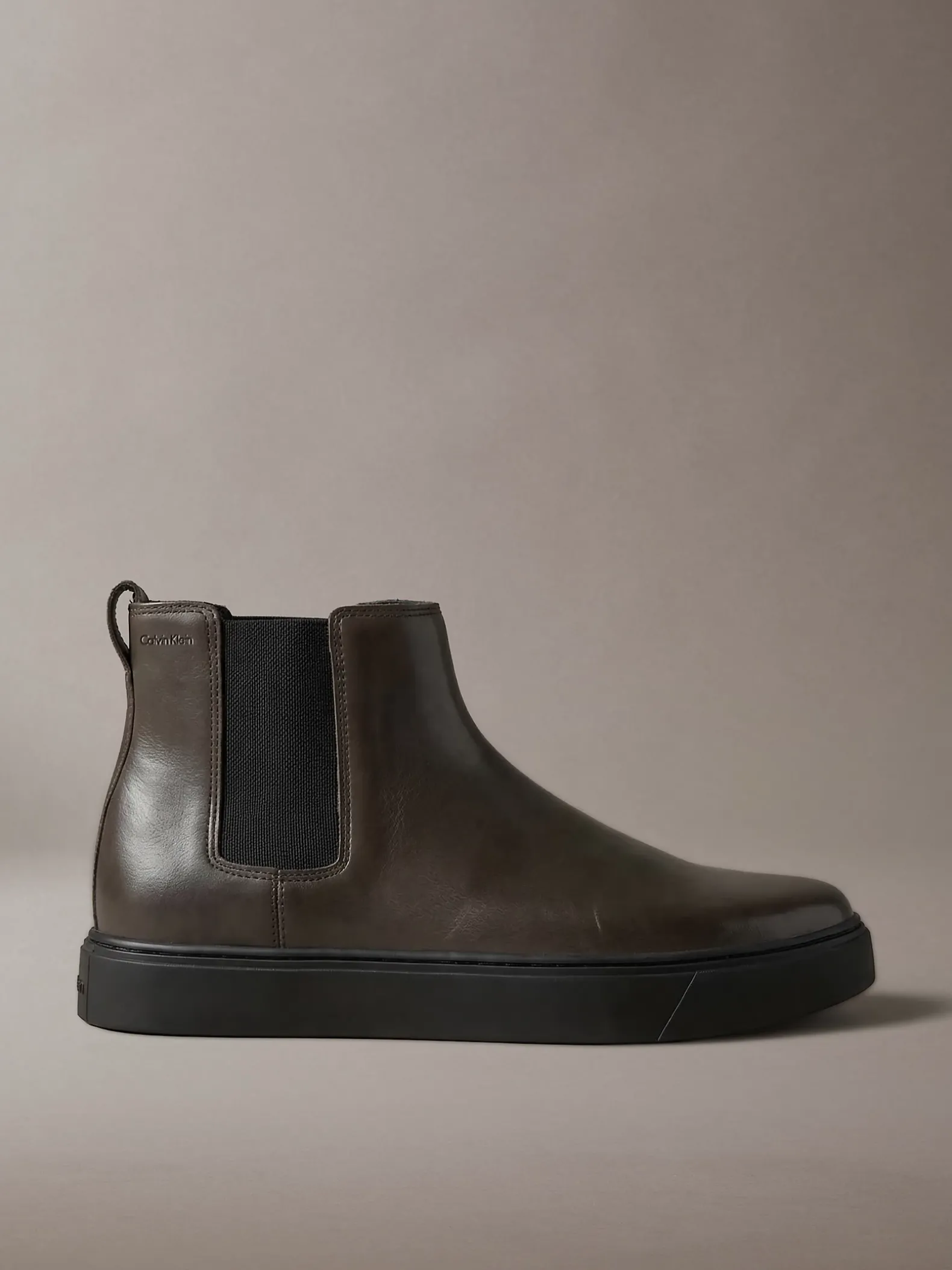 Hybride leren Chelsea-laarzen met cupsole