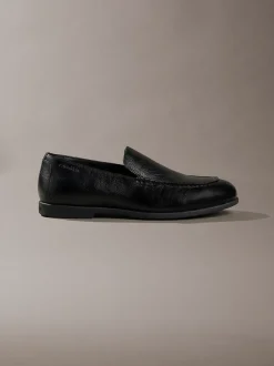 Hybride leren loafers
