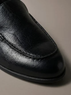 Hybride leren loafers